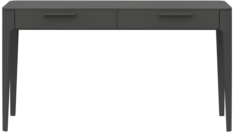 91321192 Консоль напольная Ellipse Furniture Type 140x80x45 см 2 ящика МДФ цвет темно-серый STLM-1081243