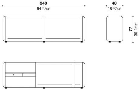 ACERBIS Лакированный буфет со встроенной подсветкой sun-id-1492106 - Вид №13
