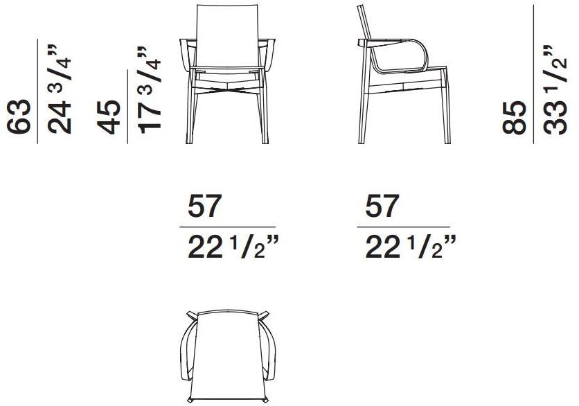 Molteni & C. Деревянный стул с подлокотниками sun-id-1355278 - Вид №3