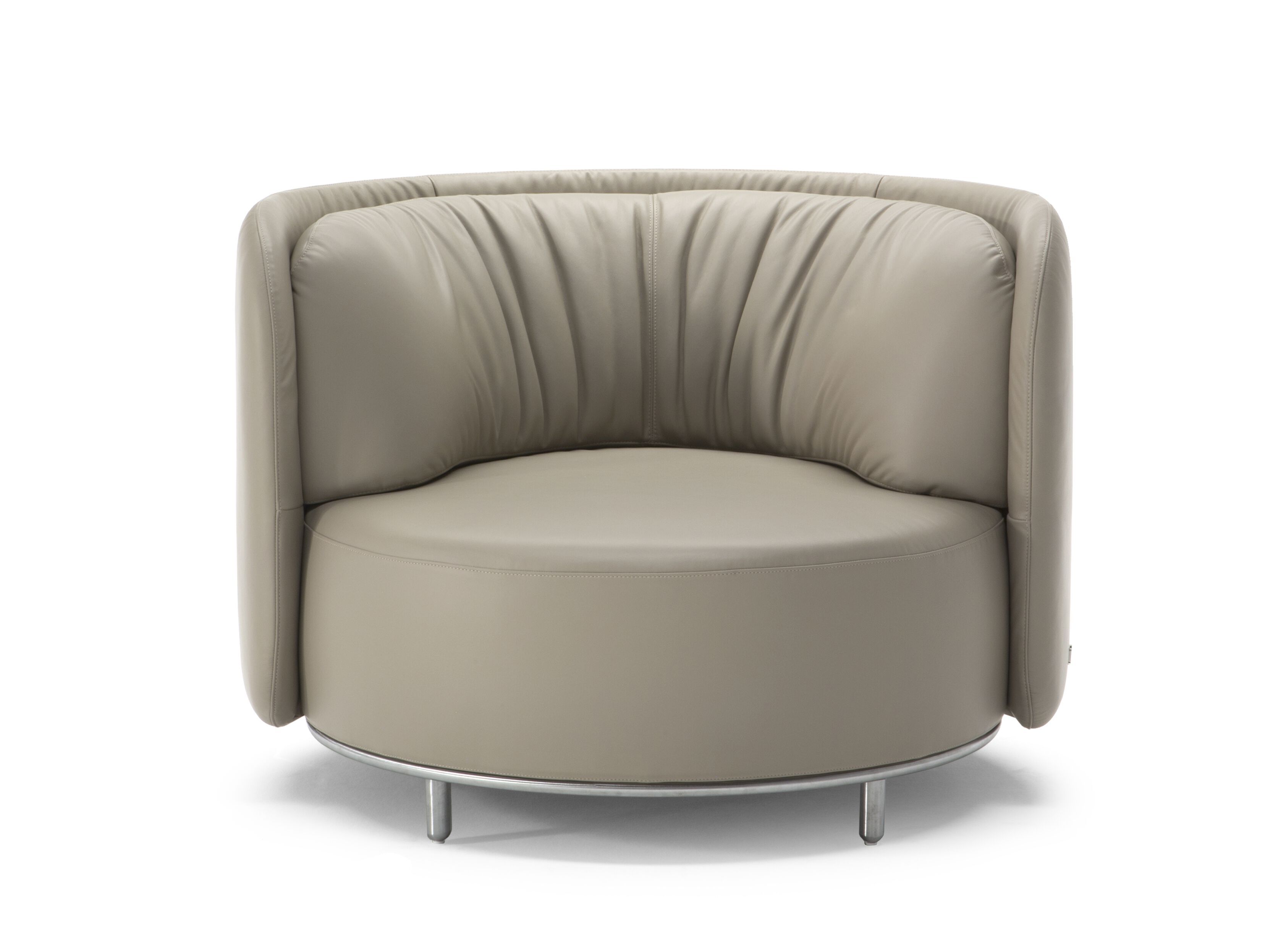 Кожаное кресло с подлокотниками Natuzzi Italia Deep ARCH-00140091