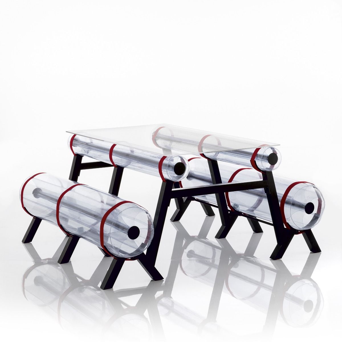 MOJOW ZIBA стол 1м50 Прозрачный TZCN1501TR