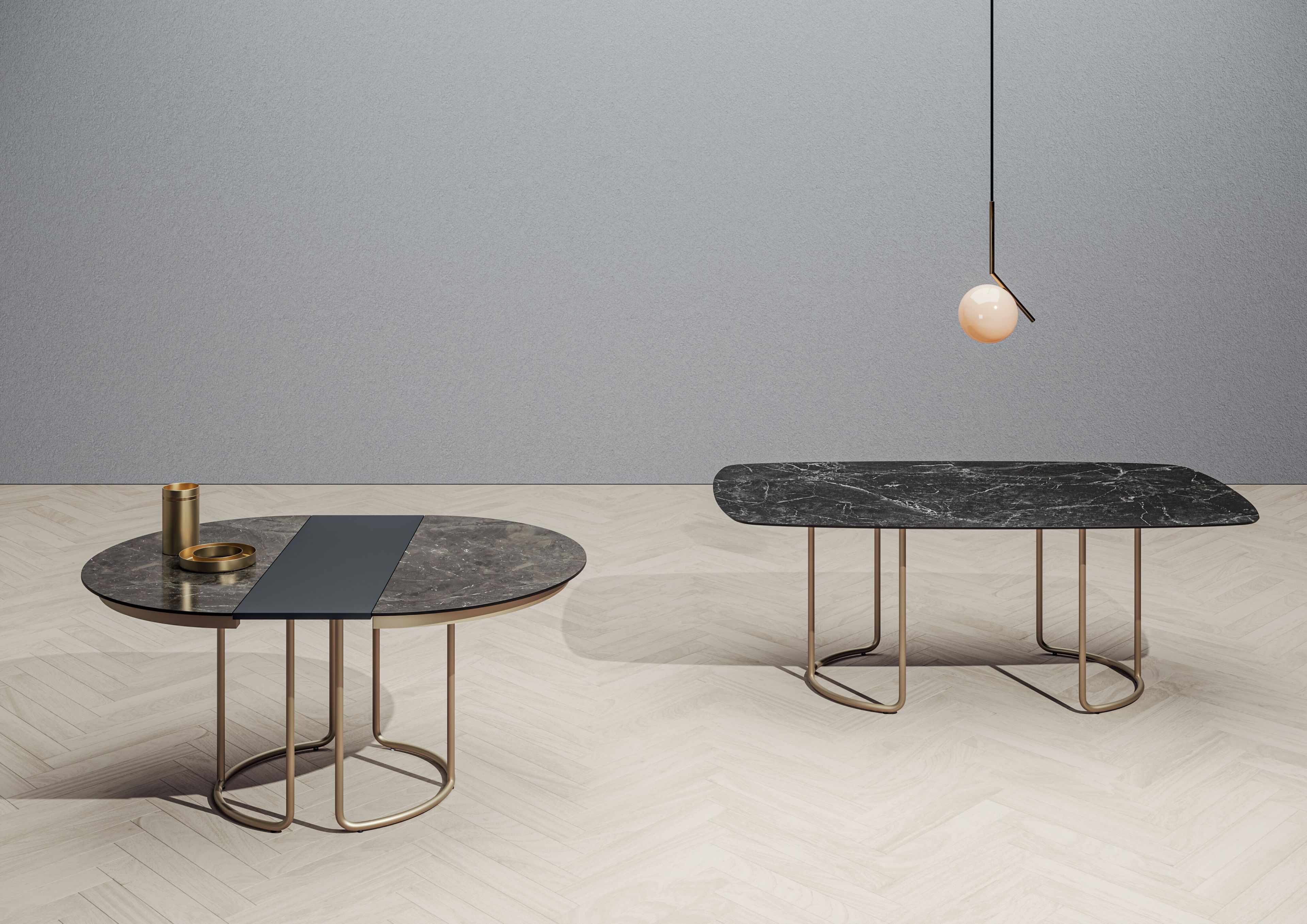 Раздвижной стол в HPL ALMA DESIGN масштаб ARCH-00108898 - Вид №1