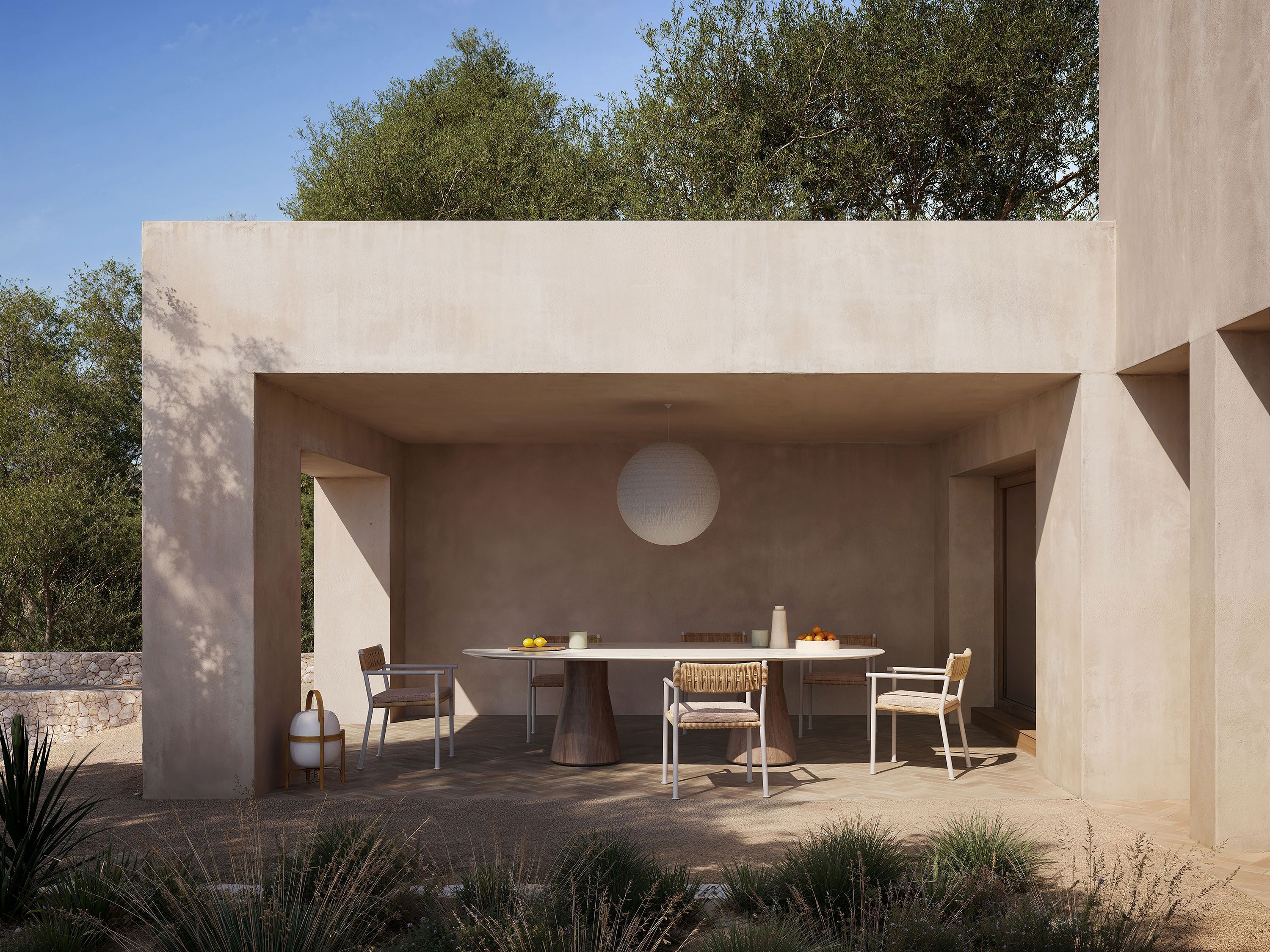 Садовый стул из полипропилена и алюминия с подлокотниками Andreu World Brezal ARCH-00121560 - Вид №4