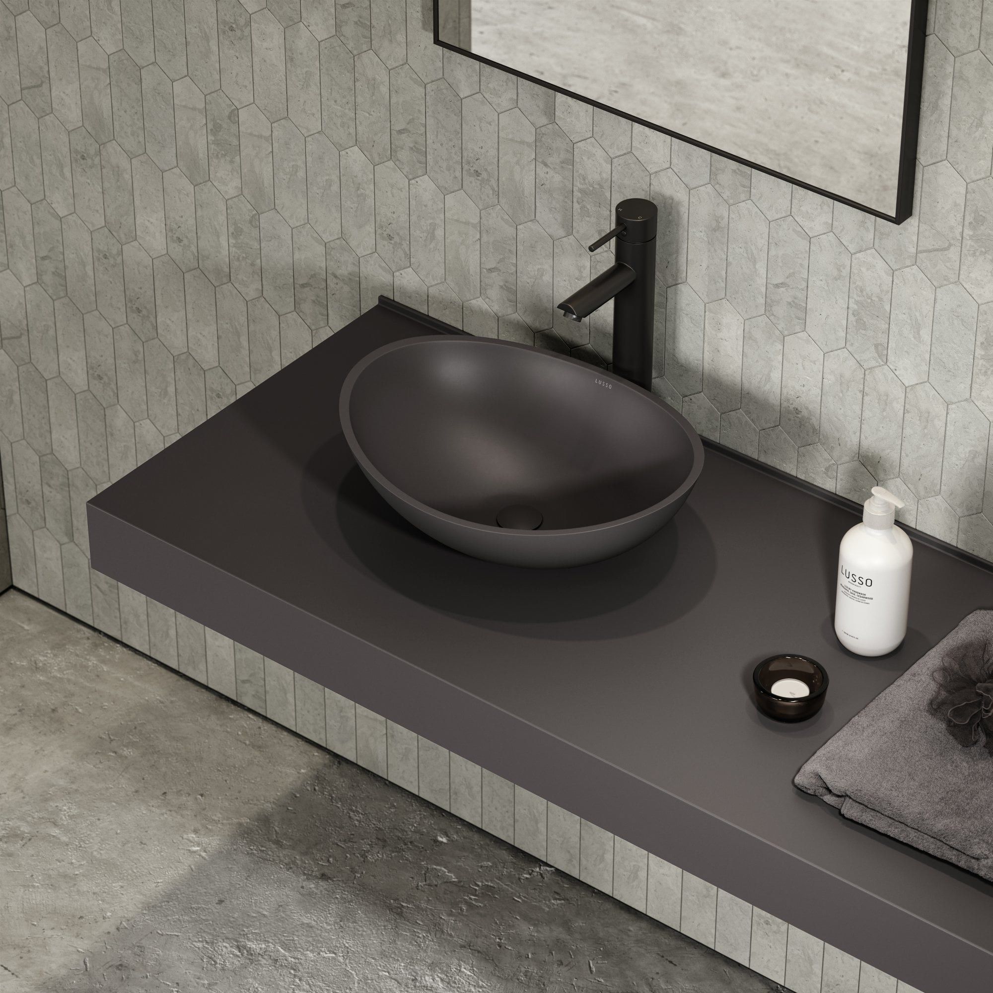 Овальная столешница из смолы LUSSO Soho ARCH-00143955 - Вид №1