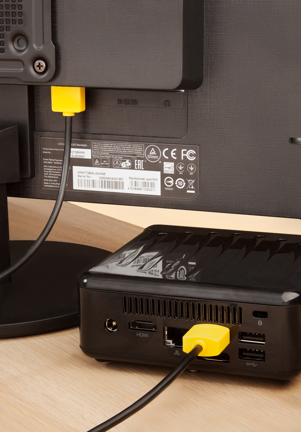 GCR-HM540-1.0m кабель 1.0m hdmi версия 1.4, черный, желтые коннекторы, slim od3.8mm, 32/32 awg, позолоченные контакты, ethernet 10.2 гбит/с, 3d, 4k, premium , экран Greenconnect Santreyd  - Вид №4
