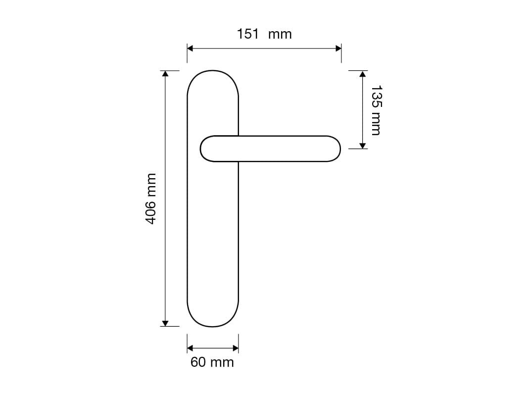 Классический стиль латунная ручка на пластине LINEA CALI' Нимфа ARCH-00104183 - Вид №3