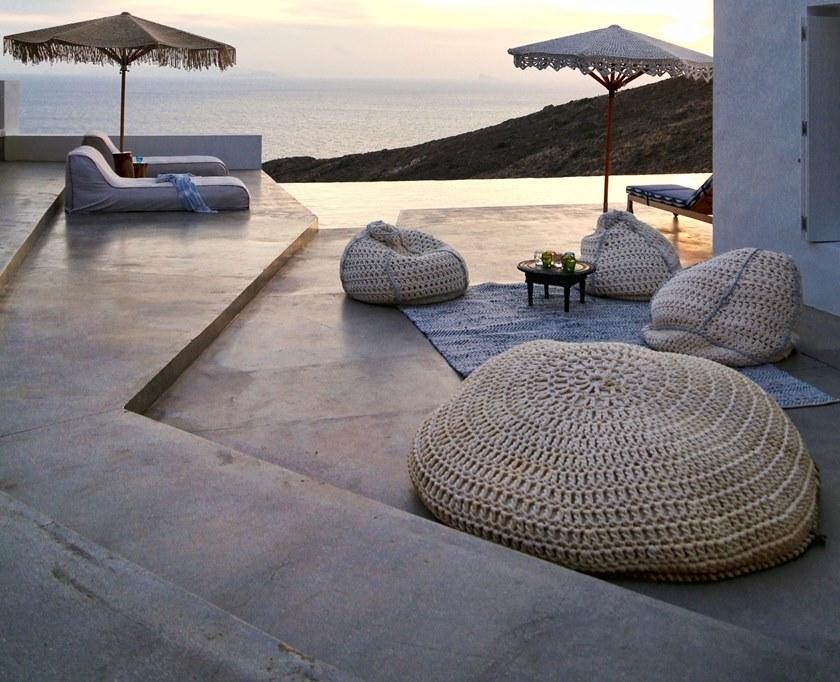 Ilektras Croshade Круглый садовый пуф sun-id-1494888 - Вид №1