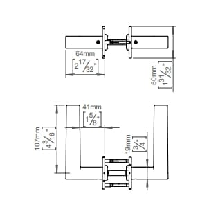 Ручка из нержавеющей стали на розетке D LINE OneN ARCH-00147698 - Вид №2
