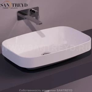 BB11BIANCOMATT Накладная раковина на столешницу  прямоугольная Simas Baden Baden