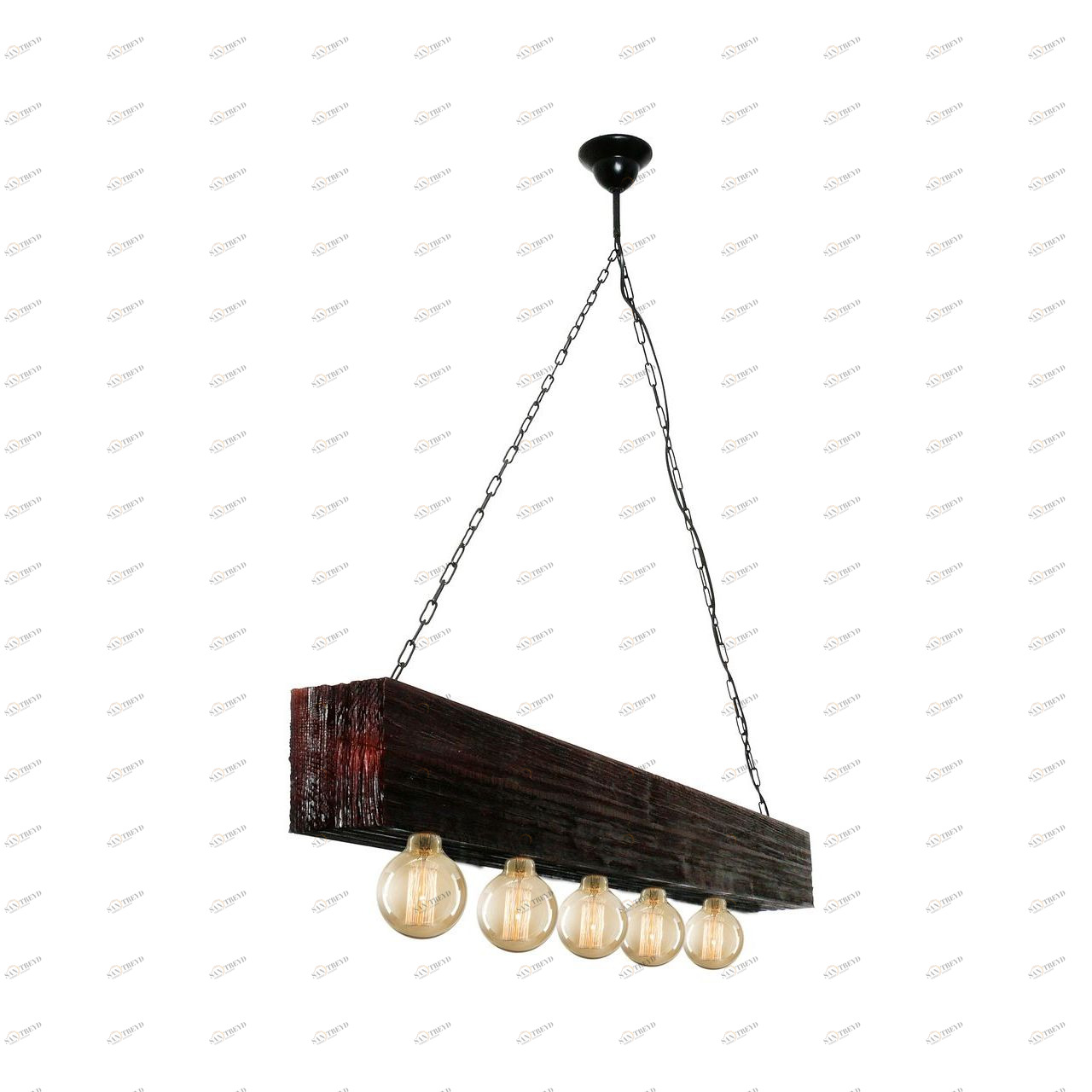 Люстра дизайнерская Did коричневая черная 10154-5L SUPERNW БЕЗ ПЛАФОНОВ, ДВУХЪЯРУСНЫЕ 056678 Коричневый 