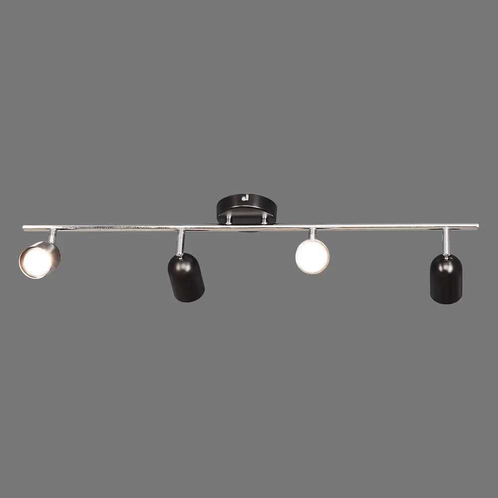 Спот поворотный Namur L1132-4, 4 лампы, 7 м², цвет чёрный LAMPLANDIA STLM-2081958 - Вид №2