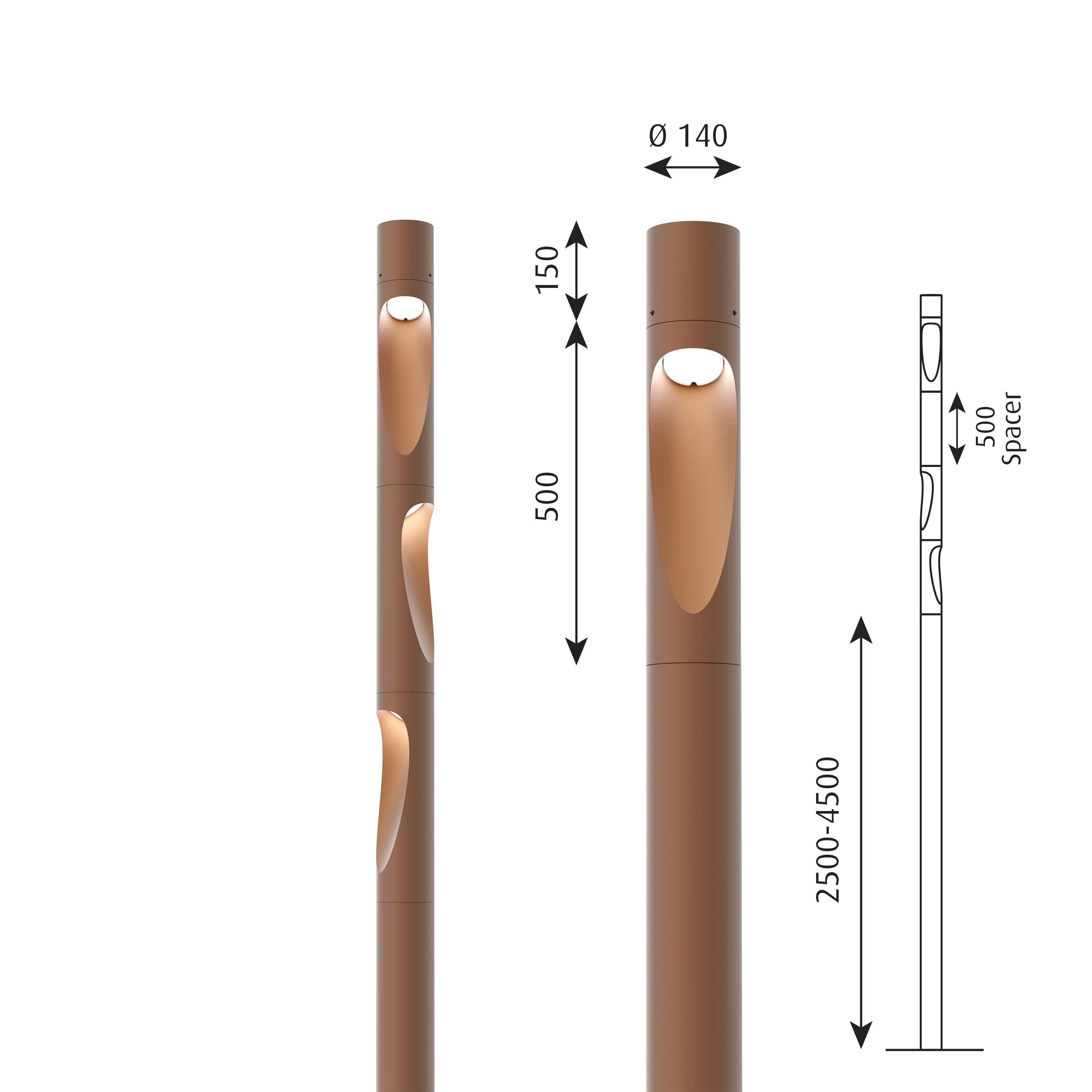 Стальной светодиодный светильник Corten™ Louis Poulsen Flindt ARCH-00076052 - Вид №5