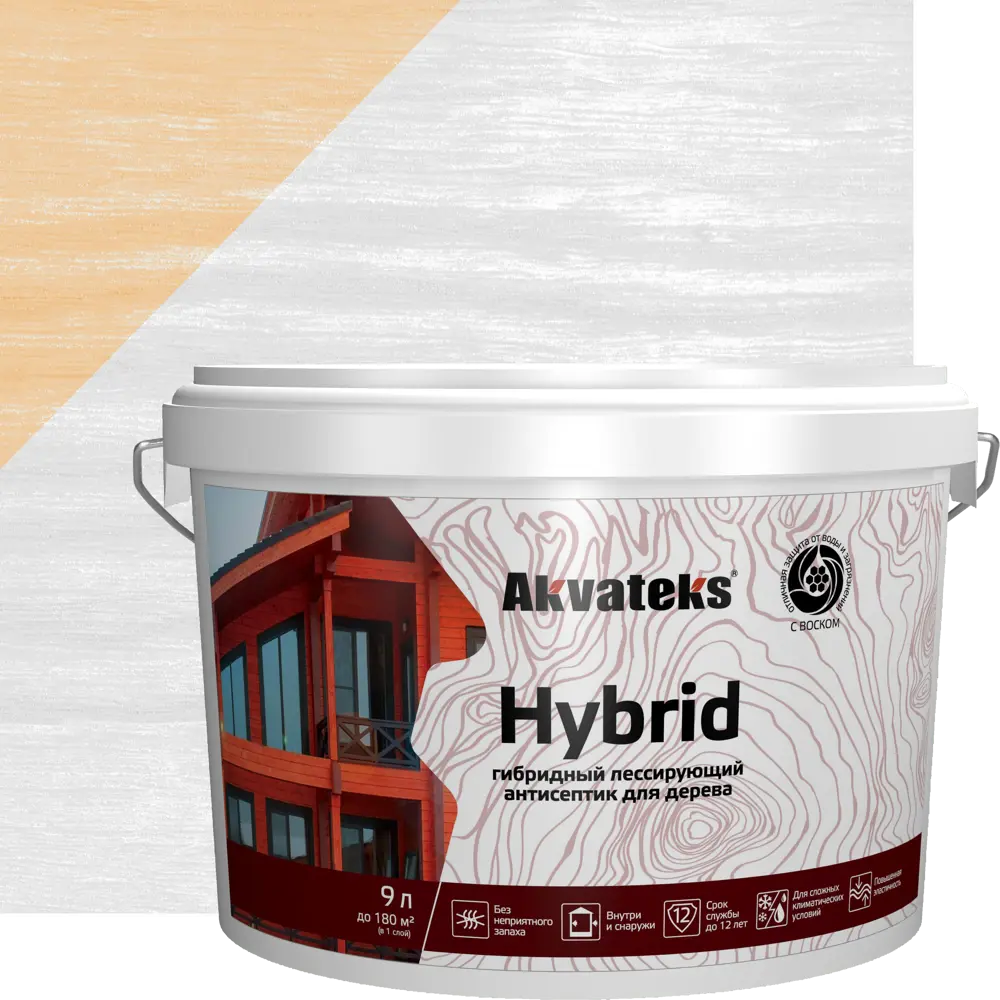 АКВАТЕКС Hybrid - гибридный антисептик для дерева 9 л 86364486 STLM-0068132