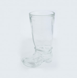 1562 Заготовка для декорирования Ваза декоративная "Ботфорт" стекло d 85*10.8 см х 18.2 см Эвис