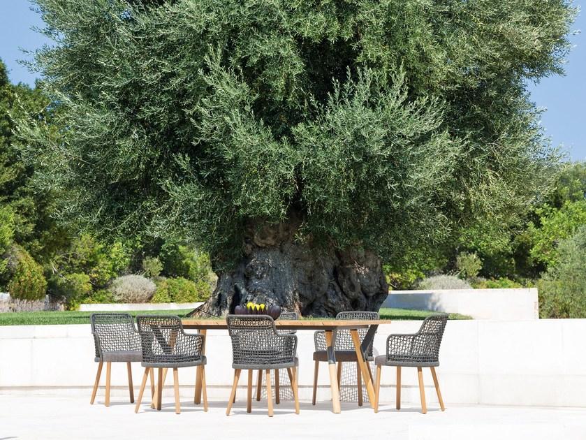 Varaschin Садовое кресло из веревки с подлокотниками Emma 236p1 - Вид №9