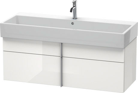 VA650904747 Тумбочка подвесная Vero Air #VA6509 1184 x 431 мм Каменно-синий глянцевый лак Duravit - Вид №2