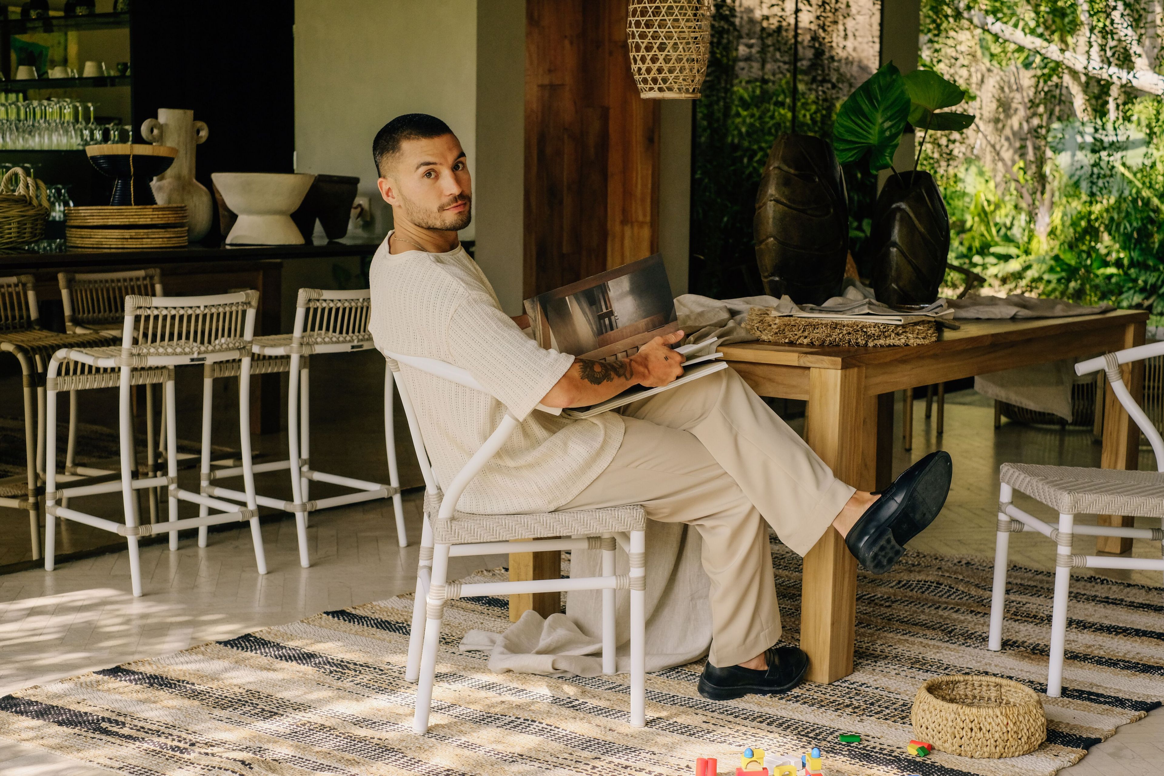 Алюминиевый садовый стул cbdesign Wishbone ARCH-00069515 - Вид №3