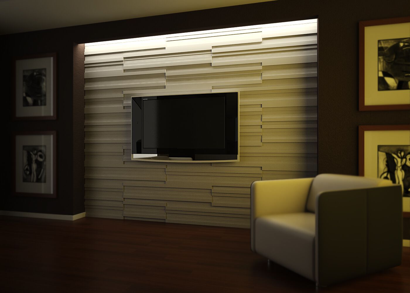 Трехмерное гипсовое покрытие WallDeco M-Modern ARCH-00029730 - Вид №1