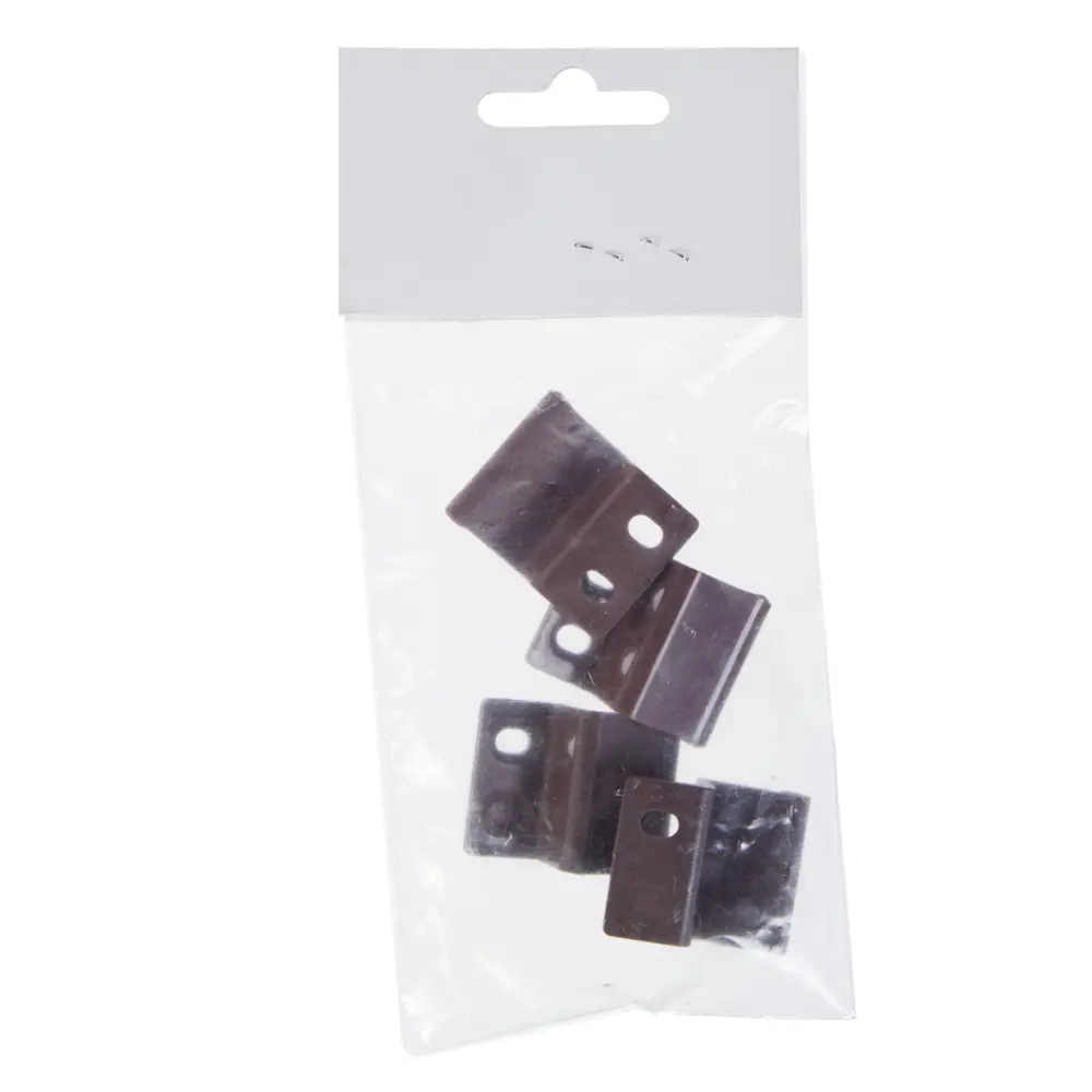 Крепление для москитной сетки пластик цвет коричневый, 4 шт ПЕТРОТЕХ STLM-2072721 - Вид №1