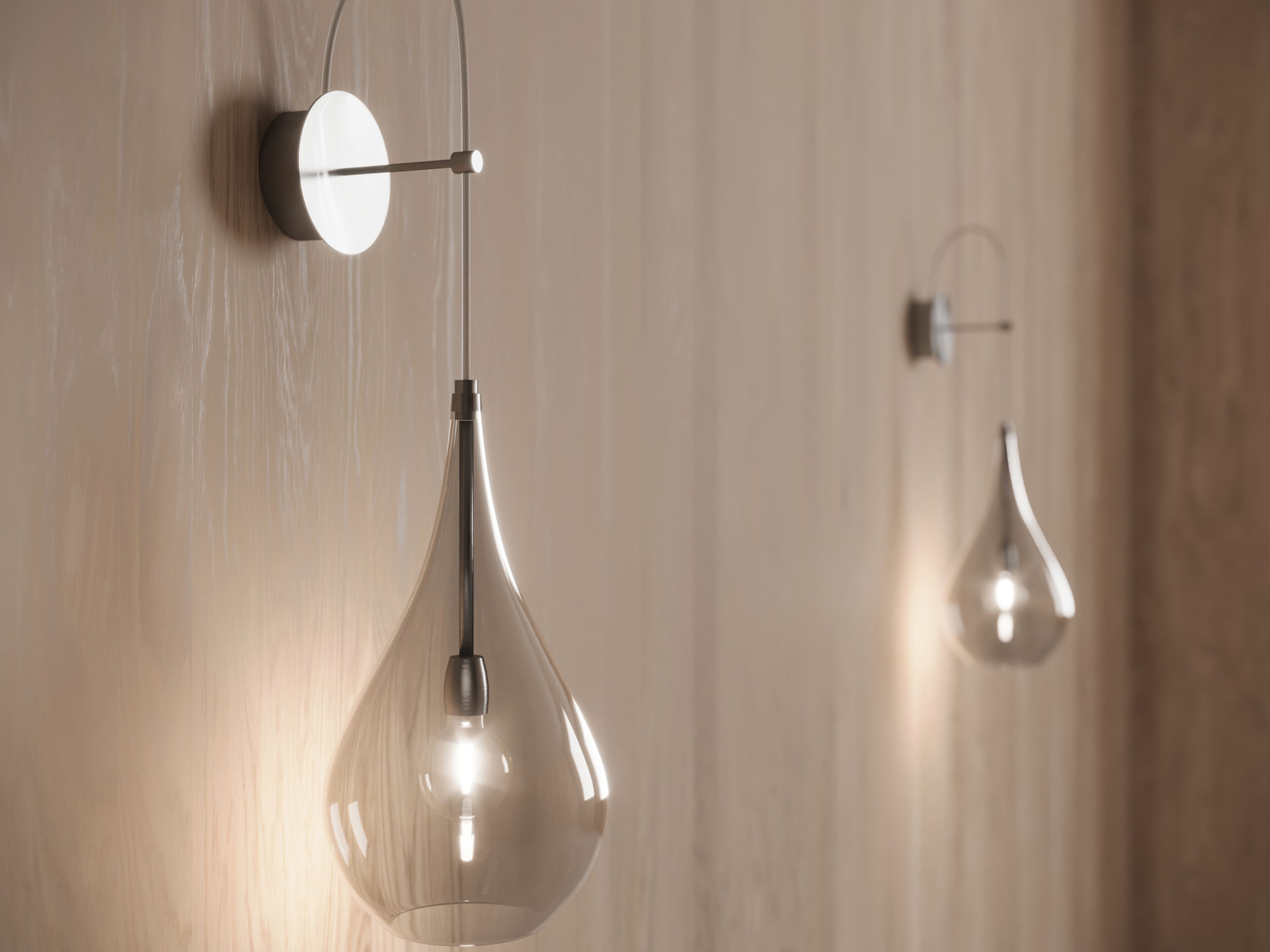 Настенный светильник из дутого стекла Cangini & Tucci Tear ARCH-00032060 - Вид №1