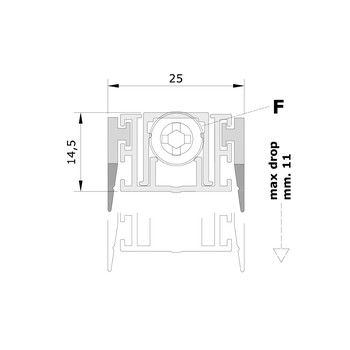 Автоматический дверной порог Comaglio SPECIAL 120 Santreyd LK01-870