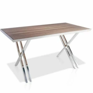 Письменный стол деревянный с металлическими ножками BZ511 Nogal от Angel Cerda ANGEL CERDA  147520 Коричневый