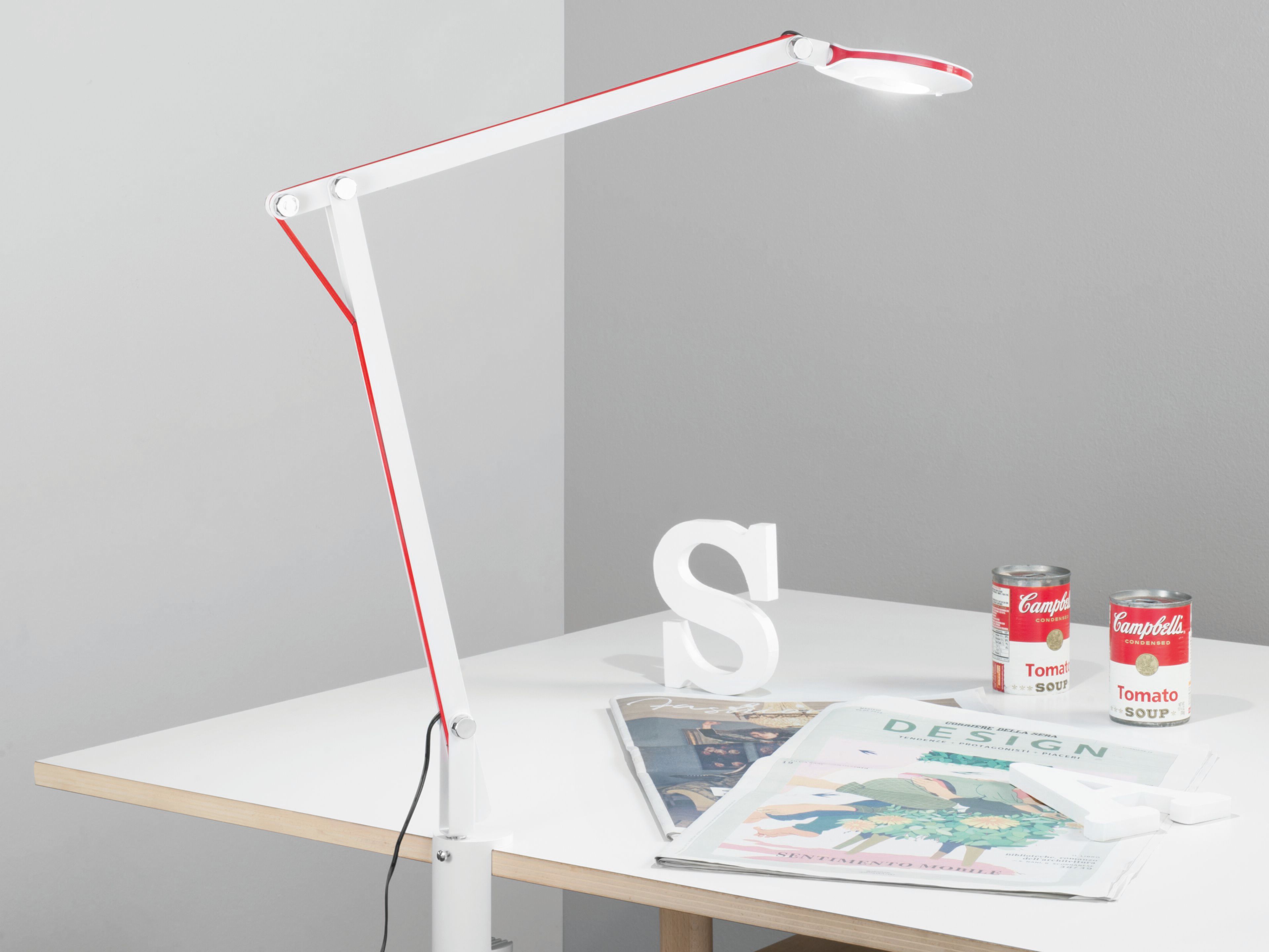 Регулируемая металлическая светодиодная настольная лампа с зажимом Fan Europe Lighting дизайн окружающего света ARCH-00127964 - Вид №1