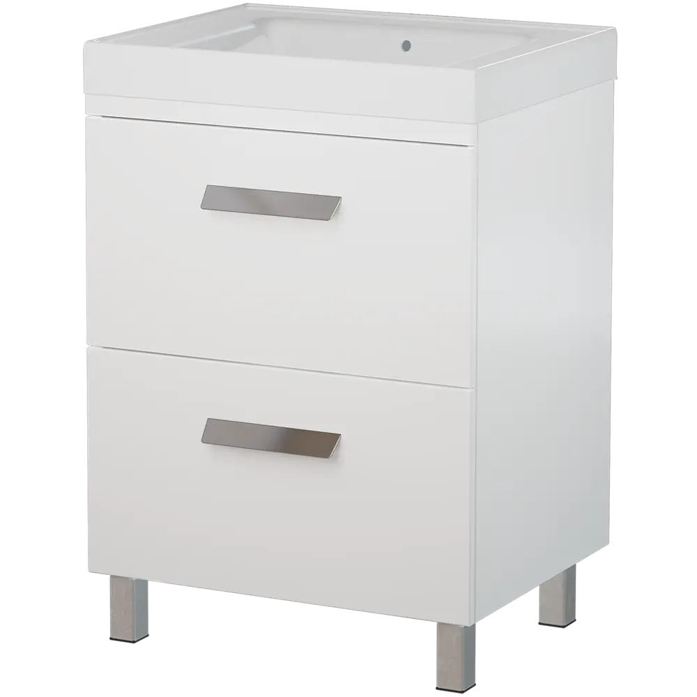 Тумба под раковину напольная Hilton 70 см цвет белый VIGO STLM-2019328 - Вид №1