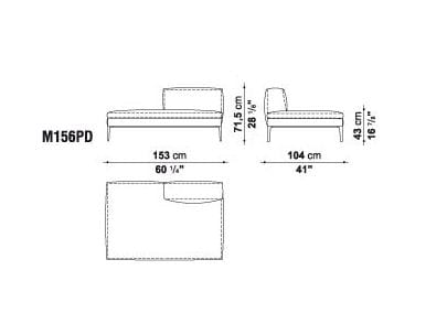 Кожаный угловой диван B&B Italia Michel ARCH-00098797 - Вид №38
