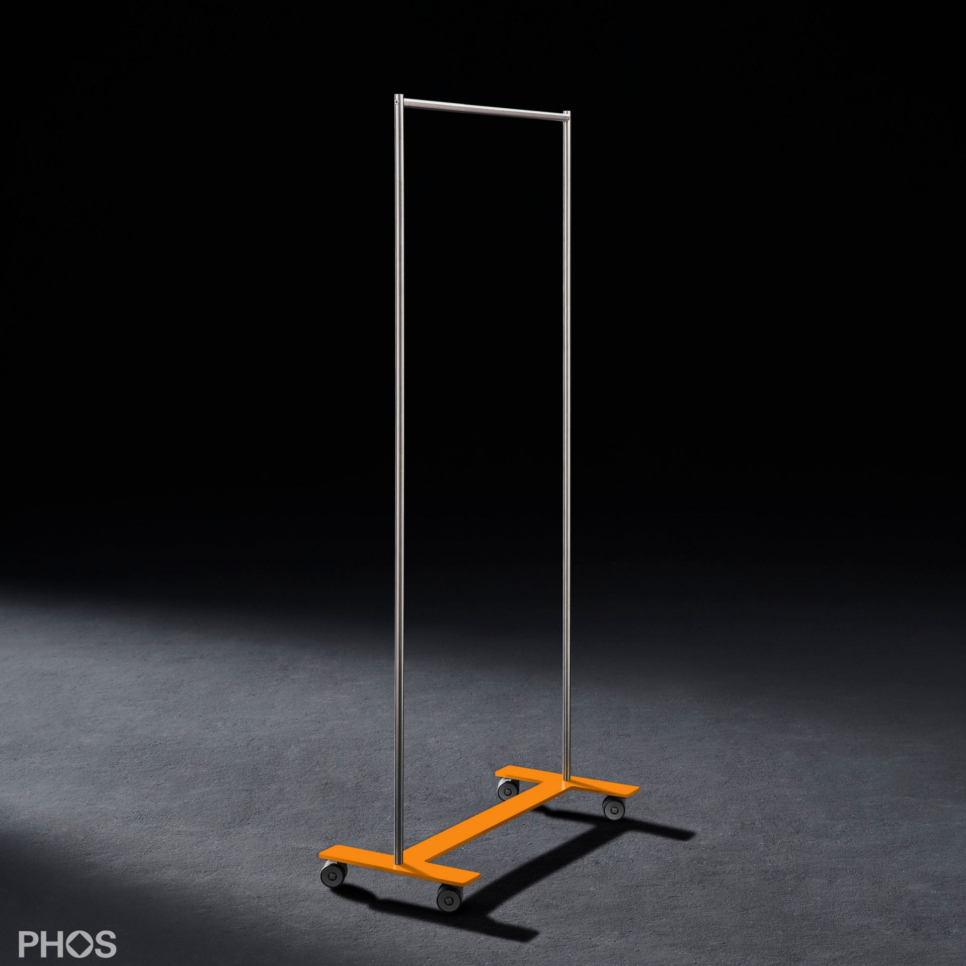 GWT1-BPO Платяной шкаф Twin Pur с платяной штангой, основание: оранжевое. PHOS  - Вид №1