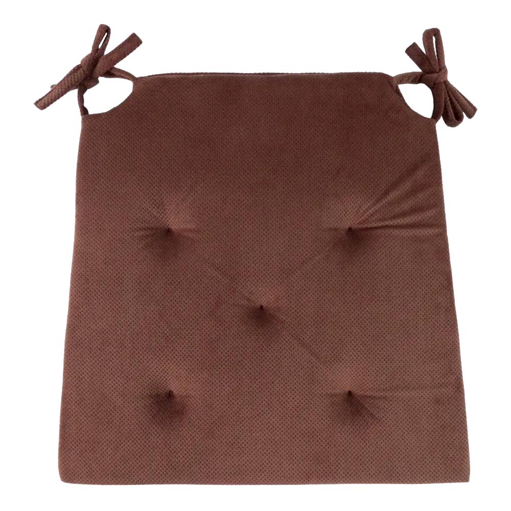 Подушка для стула Linen Way Грид 40/35x4x40 см полиэстер коричневый STLM-2159458