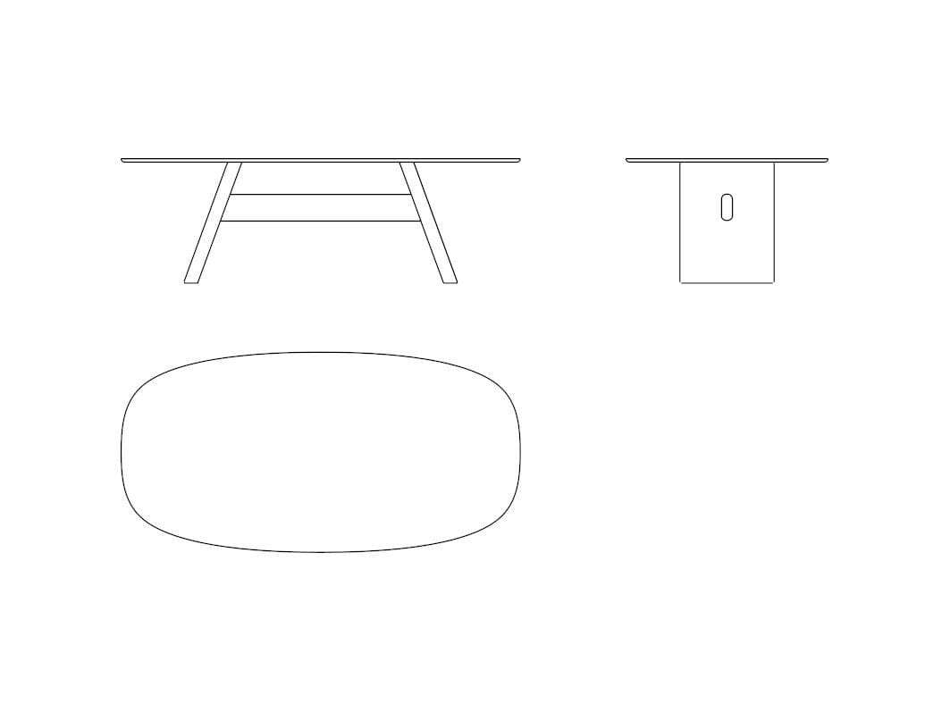 Овальный обеденный стол Naturedesign Origin ARCH-00033821 - Вид №7