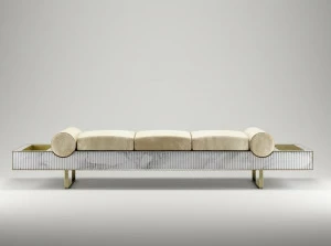 ROSSATO ARREDAMENTI Мягкая бархатная скамейка Home