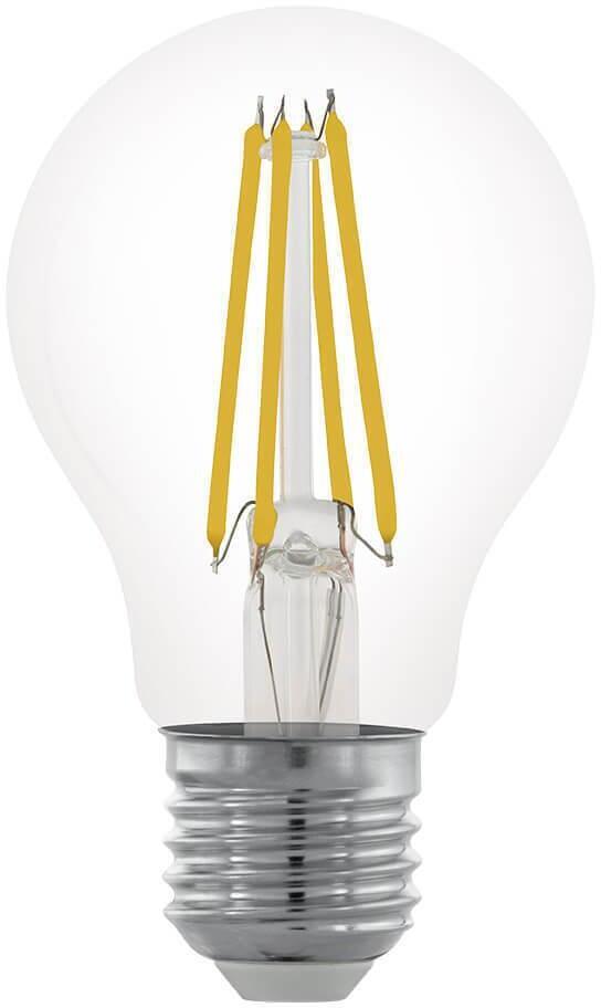 11701 Лампа светодиодная филаментная диммируемая E27 6W 2700К прозрачная Eglo LM_LED_E27