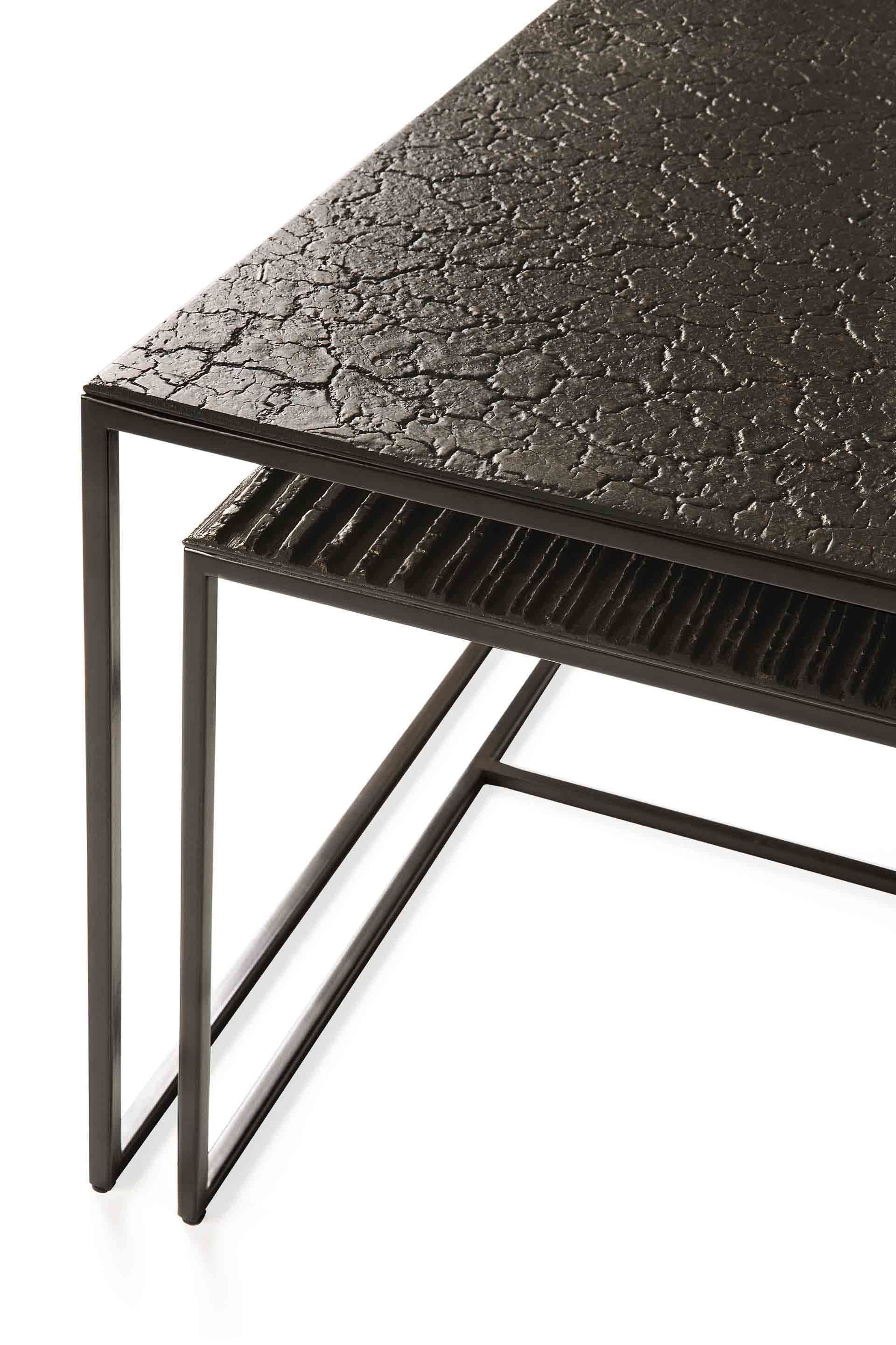 Металлический квадратный низкий журнальный столик Ethnicraft Pentagon ARCH-00007824 - Вид №2