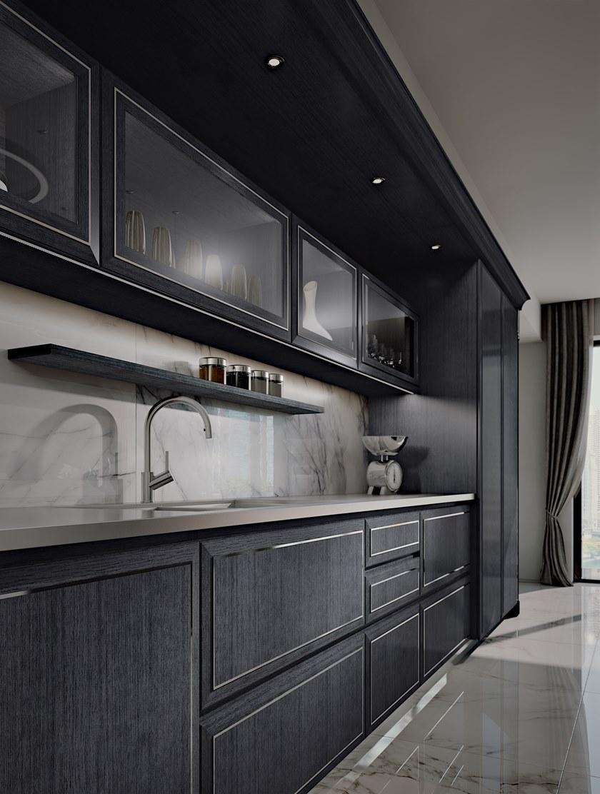 Martini Interiors Кухня на заказ из эвкалипта с островком с ручками Essenza sun-id-1352271 - Вид №4