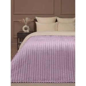 91720219 Плед Texrepublic Velvet 200x220 см полиэстер цвет сиреневый STLM-1069274