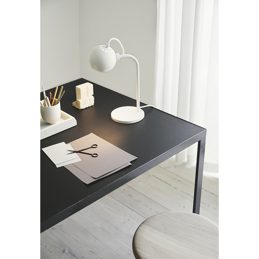 124072 Лампа настольная ball, 24х34 см, белая матовая Frandsen  - Вид №1