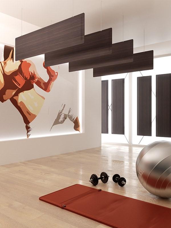 MASCAGNI Подвесная акустическая панель из ткани со встроенной подсветкой Sound sun-id-1437368 - Вид №2