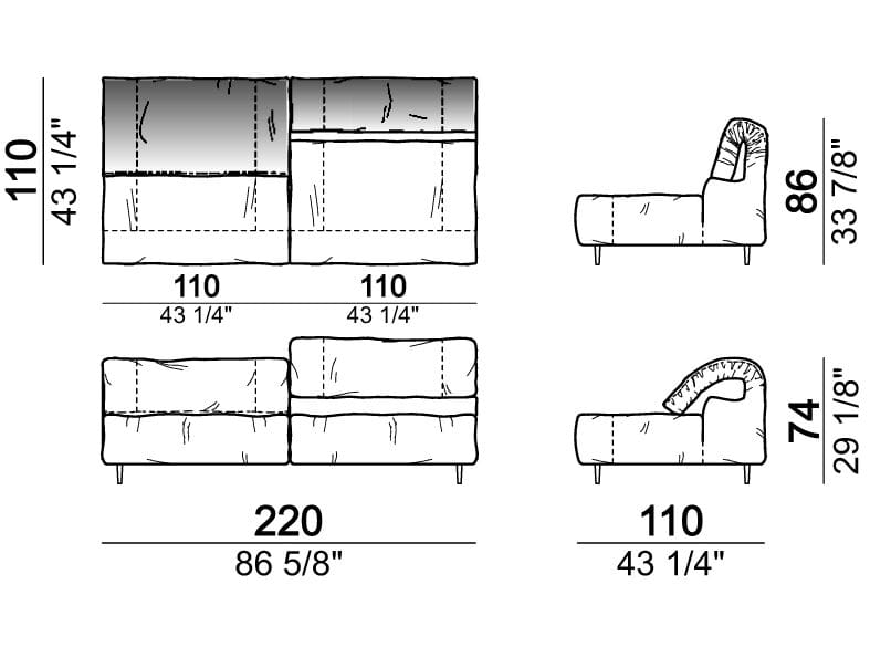 Секционный кожаный диван Arketipo CRAZY DIAMOND ARCH-00133462 - Вид №12