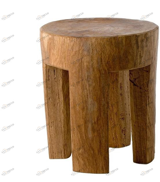 Pols Potten Низкий деревянный табурет  500-030-007 