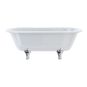 Burlington Двухсторонняя ванна Windsor 170 см с роскошными ножками с ножками Luxury Arc из хрома E3 L2C