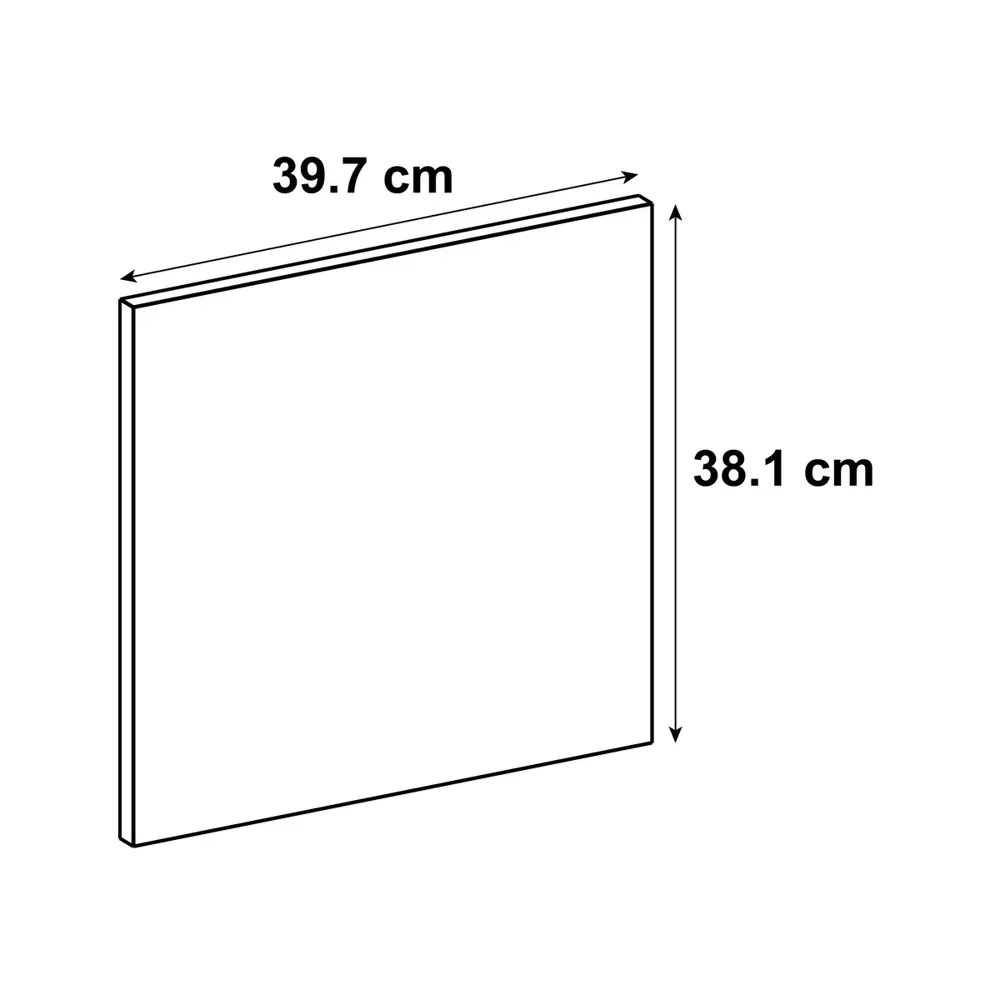 Фасад для кухонного ящика Мегион 39.7x38.1 см Delinia ID МДФ цвет тёмно-серый STLM-2136438 - Вид №7