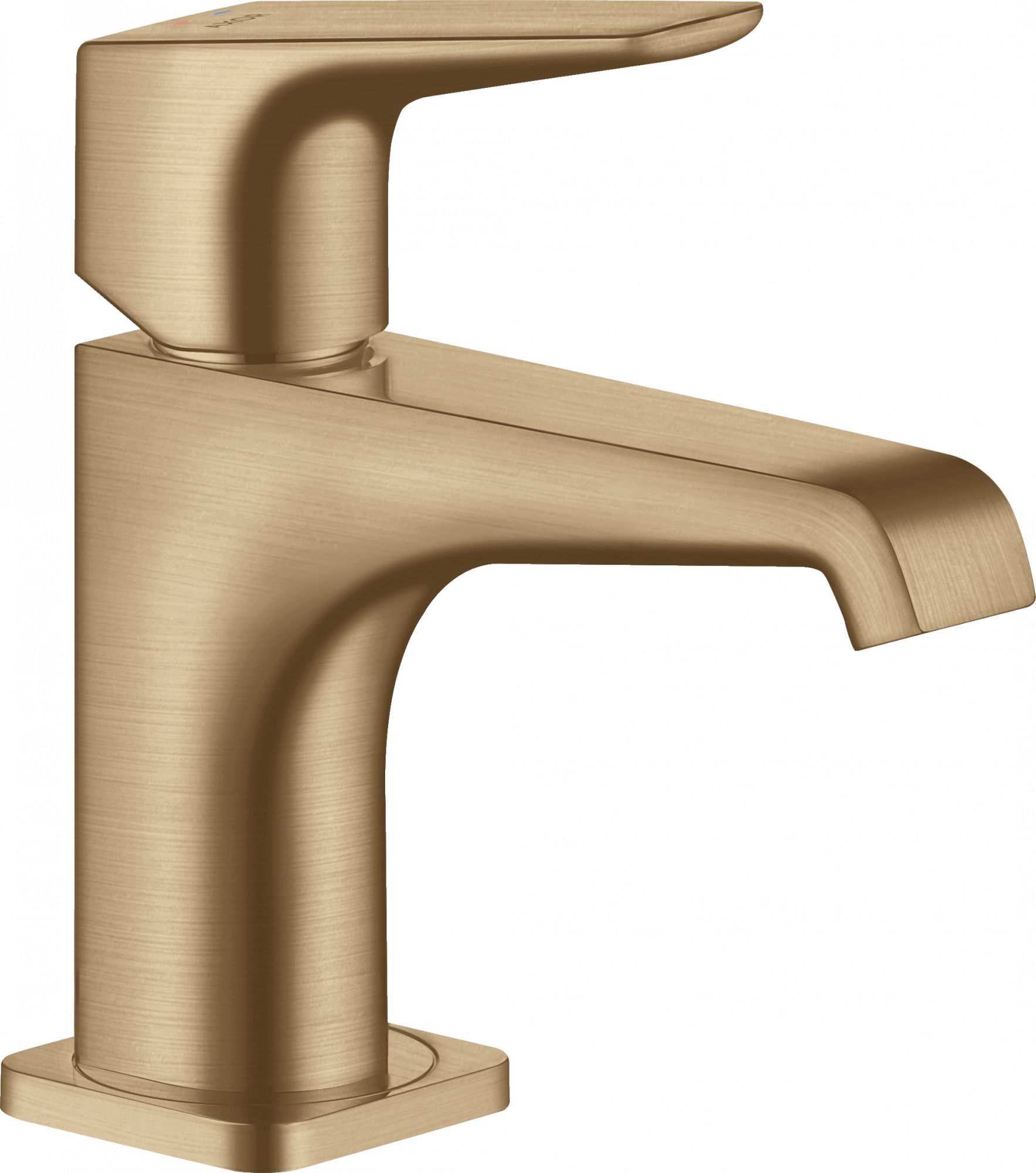 36112140 Смеситель для раковины 90, однорычажный, с рычажной ручкой, для умывальников со сливным набором AXOR CITTERIO E