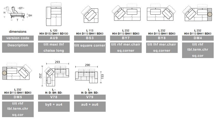 Кожаный угловой диван Calia Italia Superior ARCH-00010942 - Вид №5