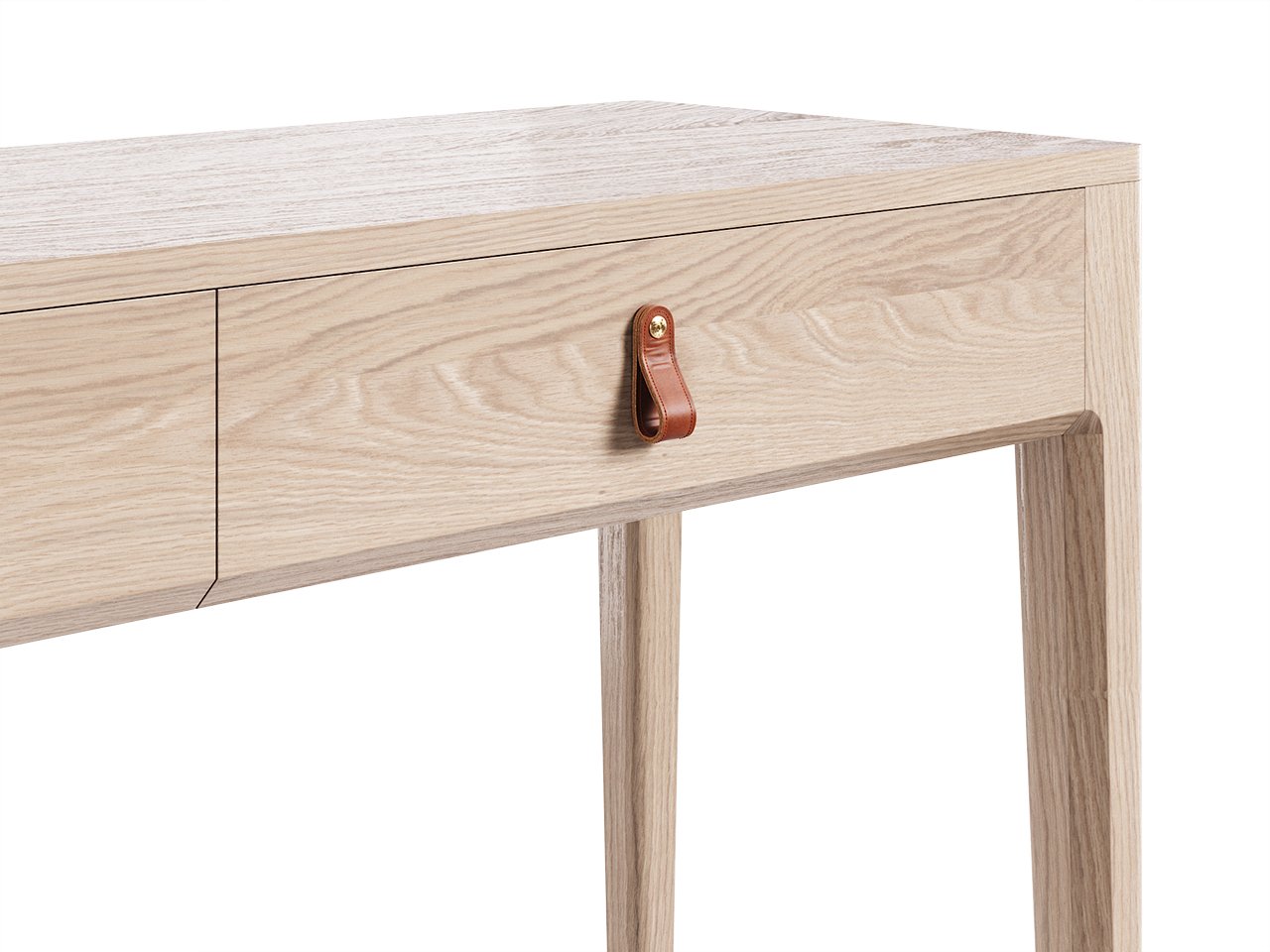 Туалетный столик с ящиками осветленный дуб Case THE IDEA  210498 Бежевый  - Вид №2