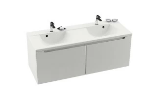 Тумба под умывальник SD-1300 CLASSIC береза/белая