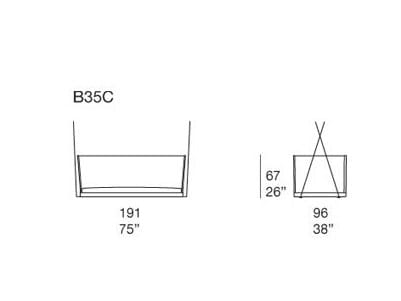 Подвесное сиденье на 3 места Paola Lenti Wabi ARCH-00140456 - Вид №1