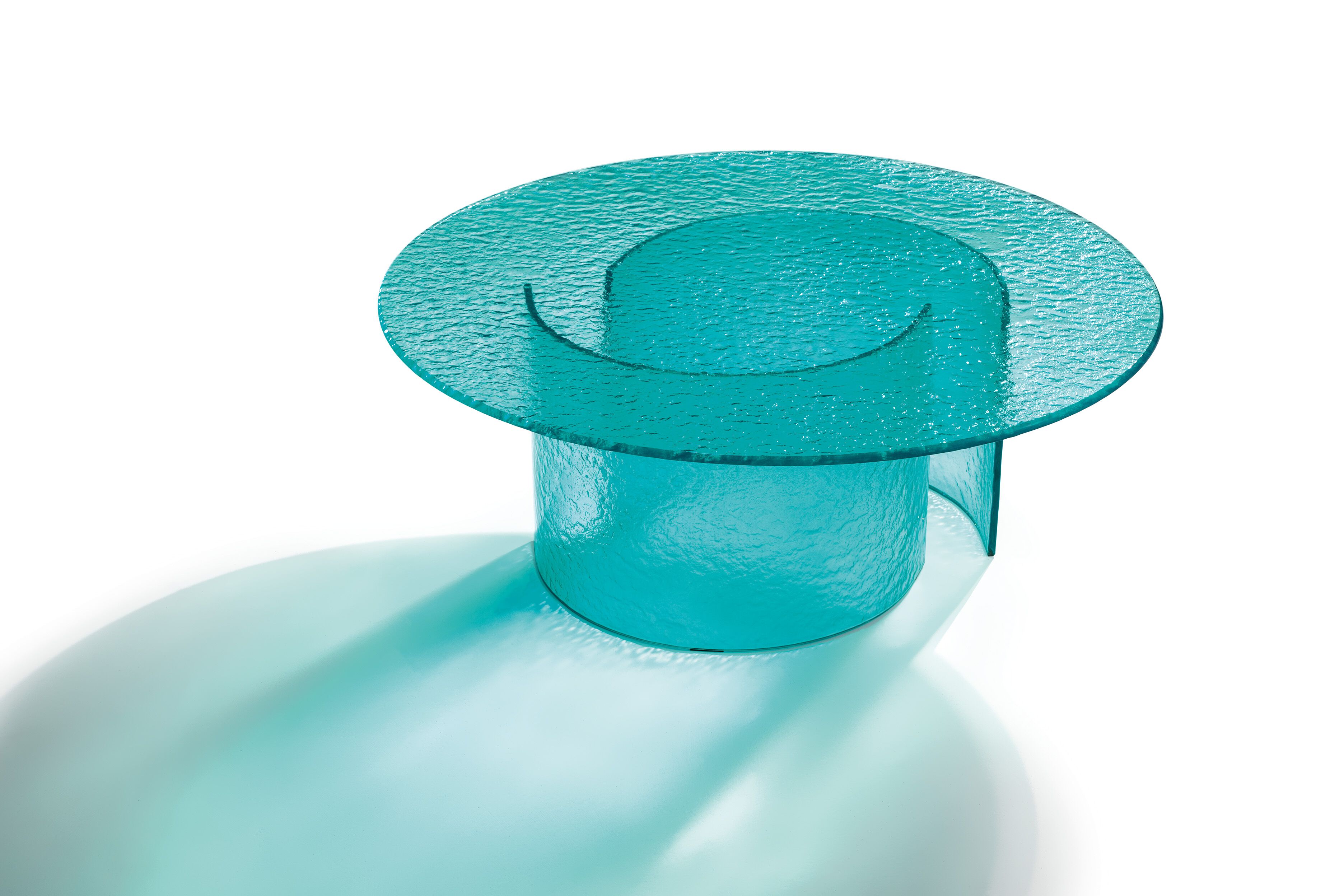Круглый стеклянный журнальный столик для гостиной REFLEX лепесток ARCH-00039626 - Вид №3
