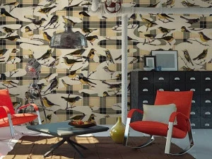 GLAMORA Моющиеся виниловые обои Camotartan